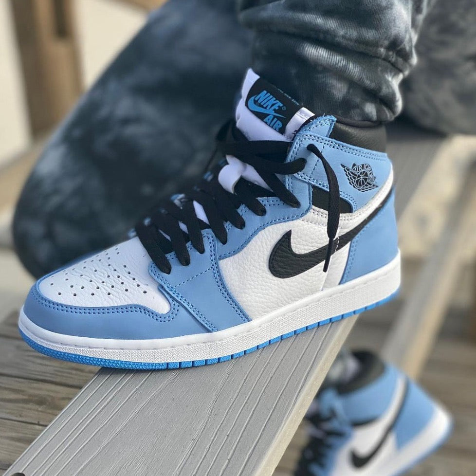 Jordan 1 Retro High White University Blue Black - No Stop - Official Shop