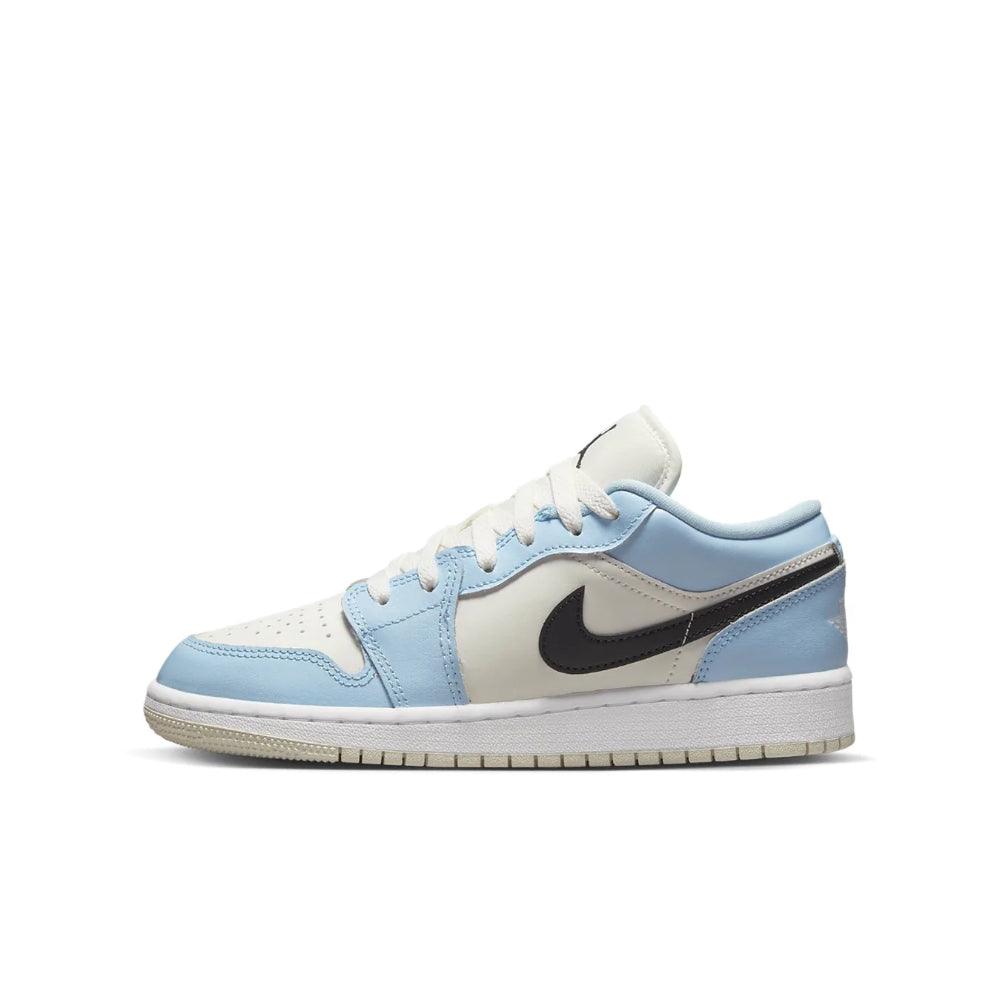 Jordan 1 Low Ice Blue Black (GS) - No Stop - Official Shop