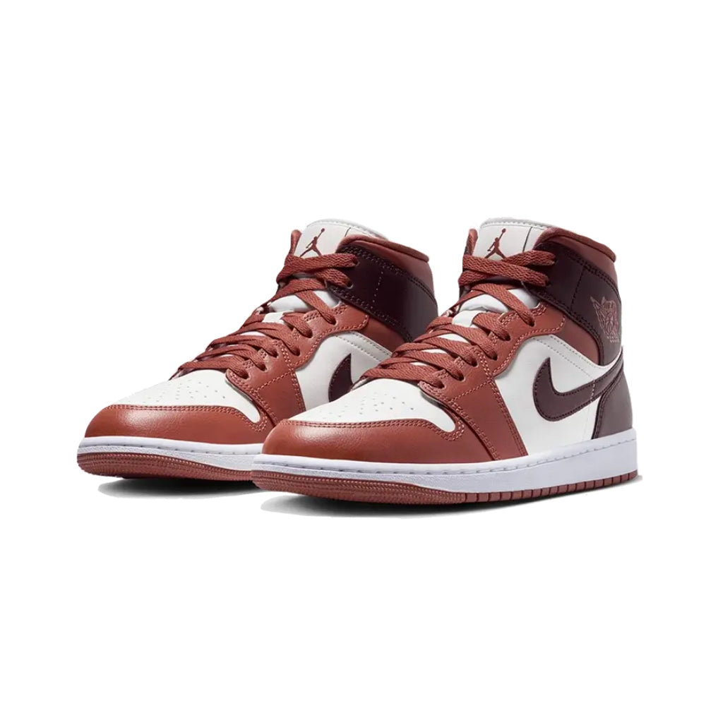 Jordan 1 Mid Dusty Peach Night Maroon