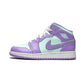 Jordan 1 Mid Purple Aqua