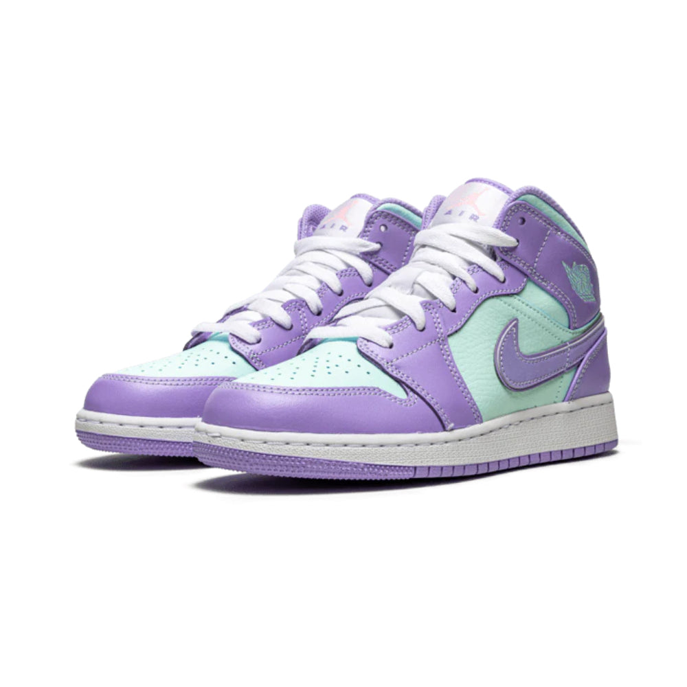 Jordan 1 Mid Purple Aqua