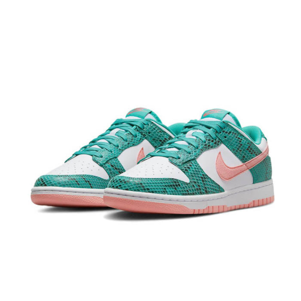 Nike Dunk Low Snakeskin Washed Teal Bleached Coral