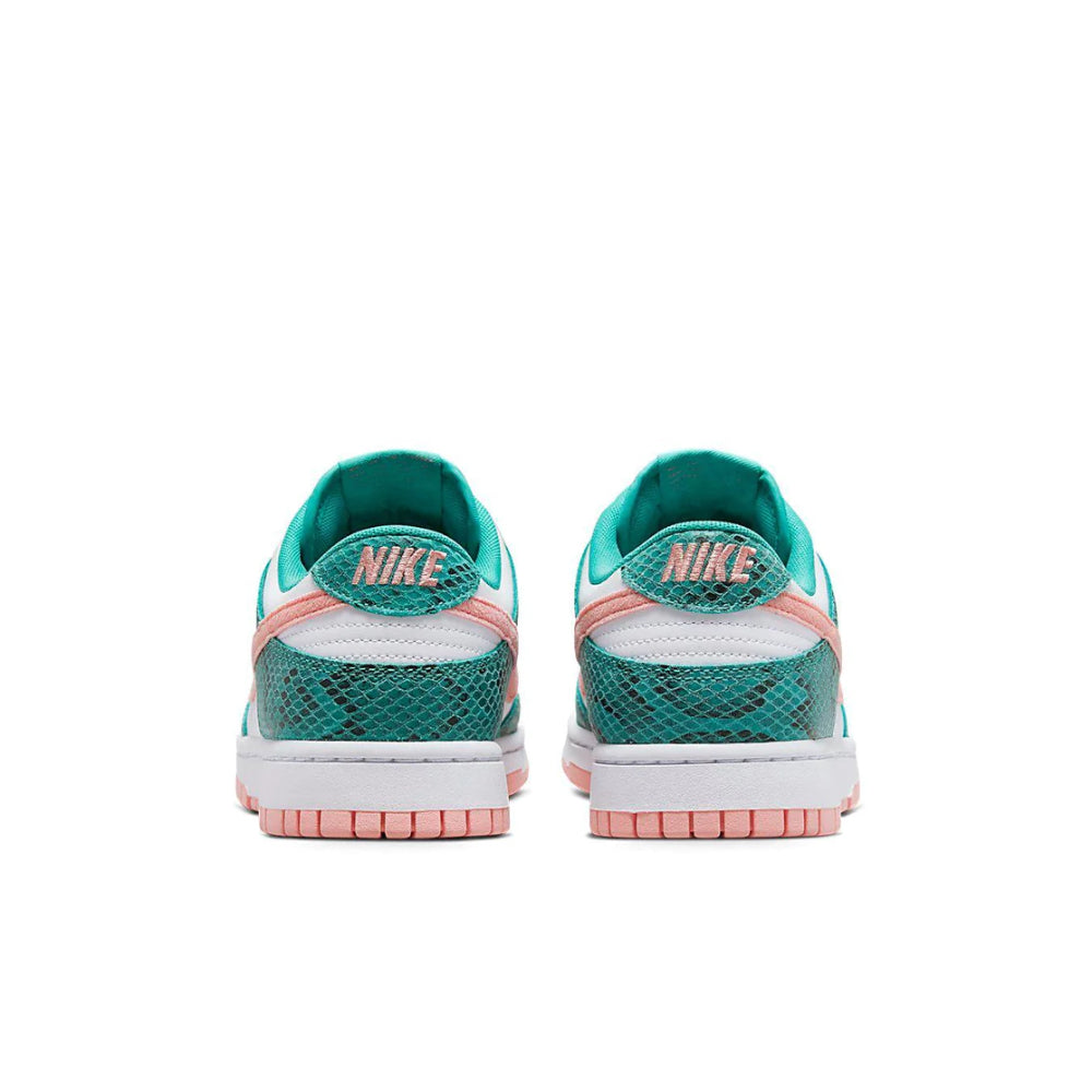 Nike Dunk Low Snakeskin Washed Teal Bleached Coral