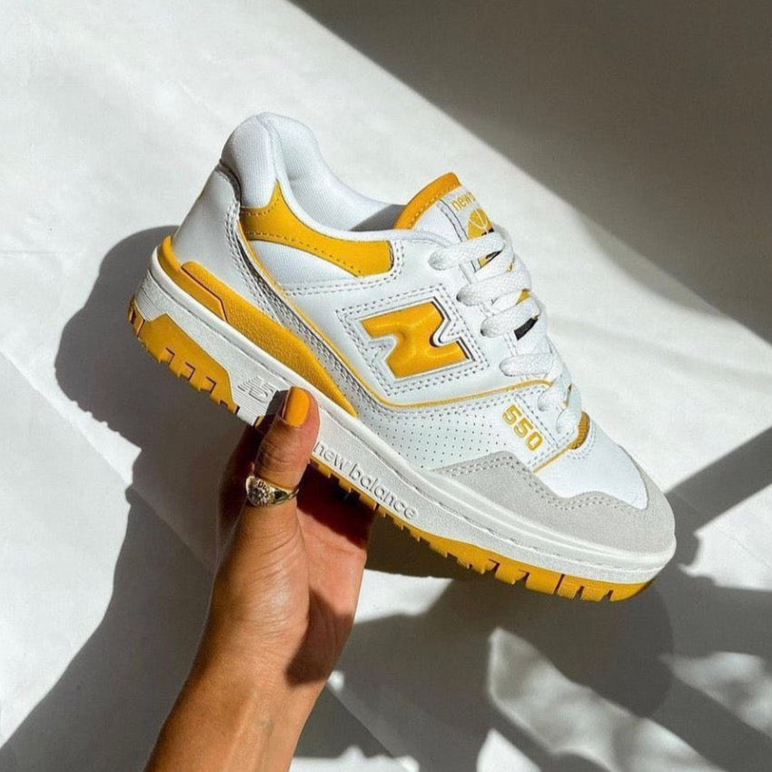 New Balance 550 Sea Salt Varsity Gold - No Stop - Official Shop