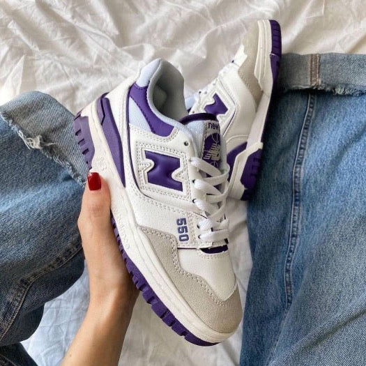 New Balance 550 White Purple - No Stop - Official Shop